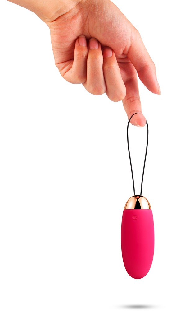 Elva Plum Roșu Vibrator Bullet cu Telecomandă și 10 Setări - imagine 7