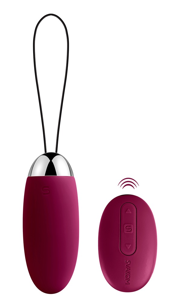 Elva Plum Roșu Vibrator Bullet cu Telecomandă și 10 Setări - imagine 10