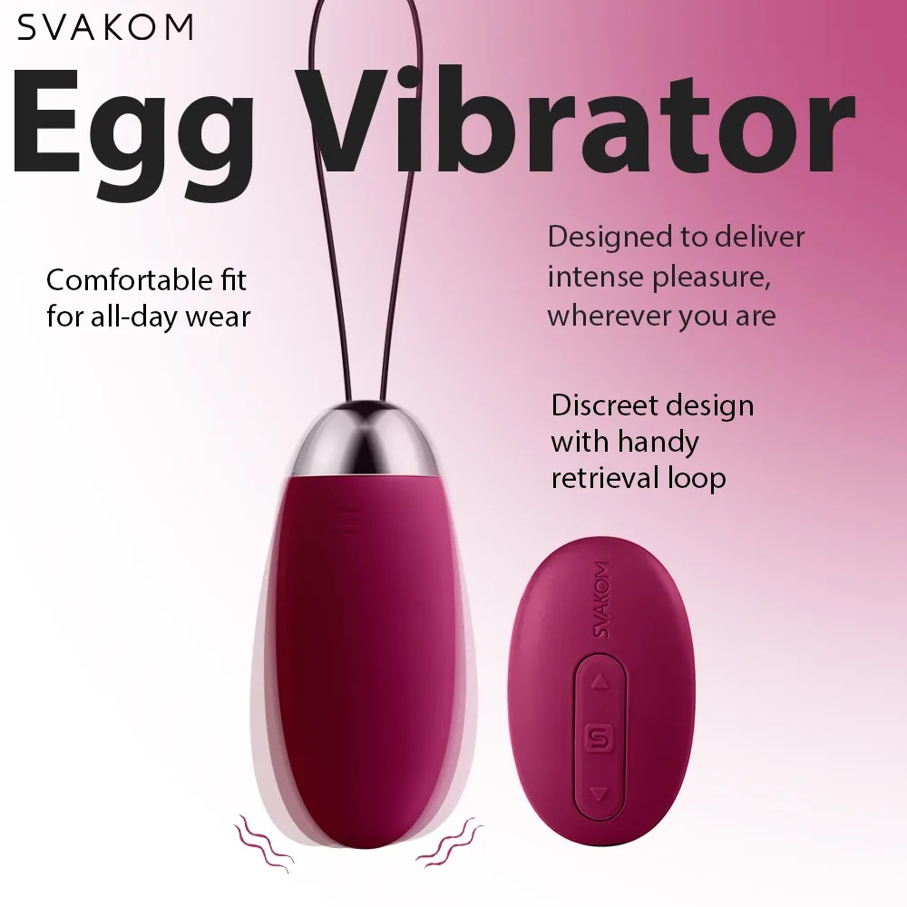 Elva Plum Roșu Vibrator Bullet cu Telecomandă și 10 Setări - imagine 13