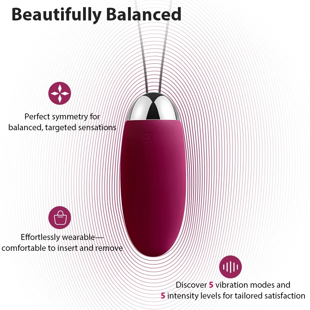 Elva Plum Roșu Vibrator Bullet cu Telecomandă și 10 Setări - imagine 14