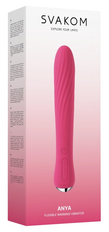 SVAKOM Anya Plum Roșu Vibrator cu încălzire 6 moduri și 5 intensități