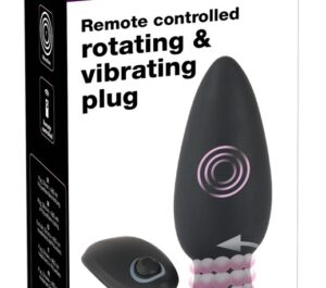 Velvets RC Rotating & Vi Negru Dop Anal Rotativ cu 7 Moduri