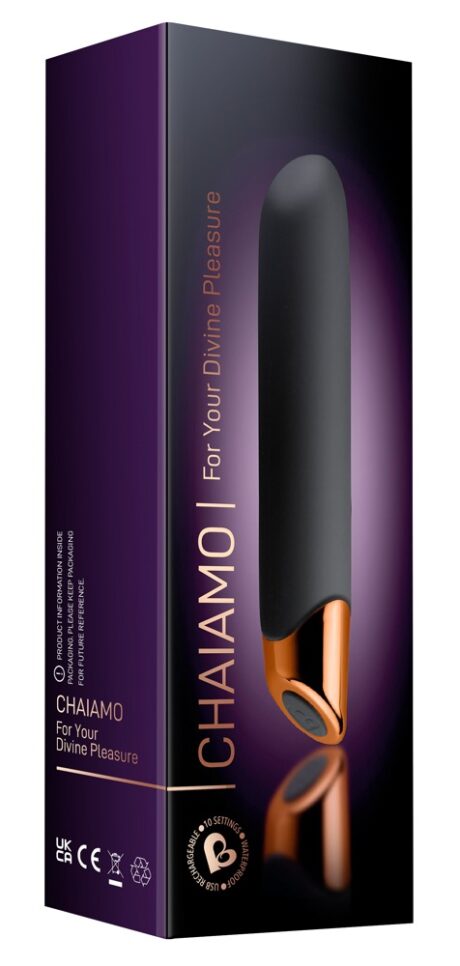 Chaiamo Negru – Vibrator Reîncărcabil din Silicon Soft Touch