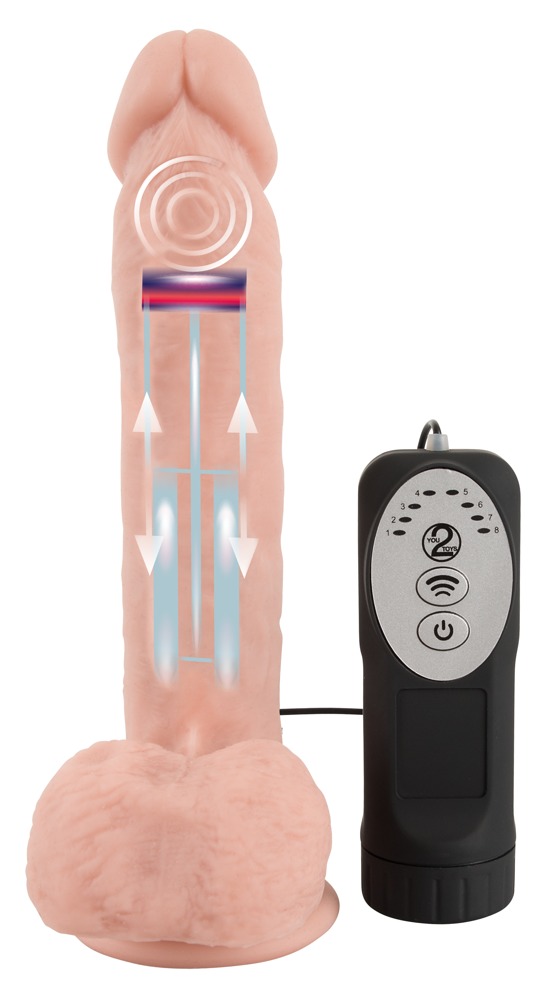 Medical Silicon Thrusting Vib Vibrator cu Mișcare de Împingere Rotație și Vibrații - imagine 3