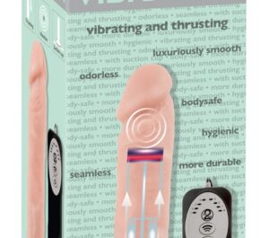 Medical Silicon Thrusting Vib Vibrator cu Mișcare de Împingere Rotație și Vibrații