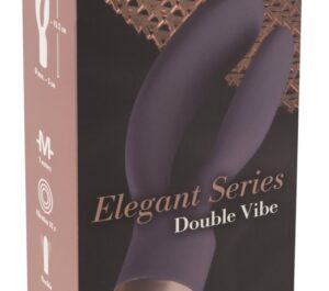 Vibrator Dublu Elegant Double Vibe – 2 Motoare, 10 Moduri