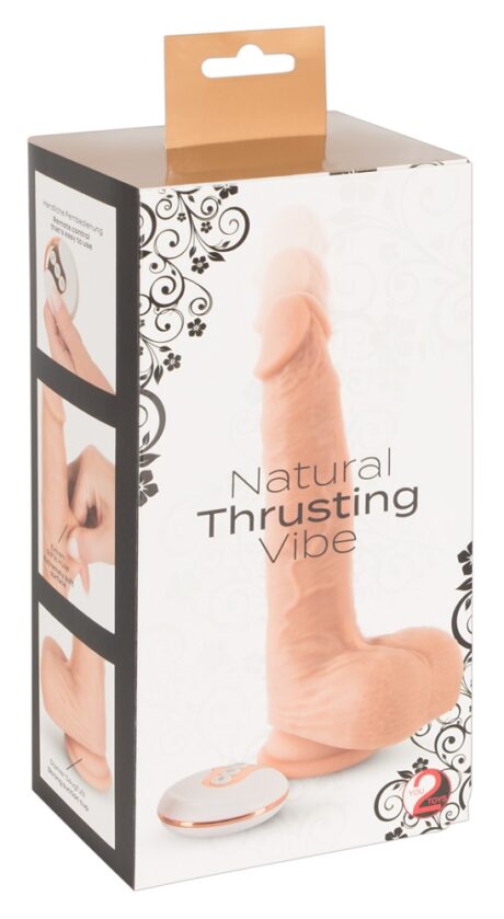 Vibrator Natural Thrusting Vibe cu Mișcare Automată, Ventuză și Telecomandă