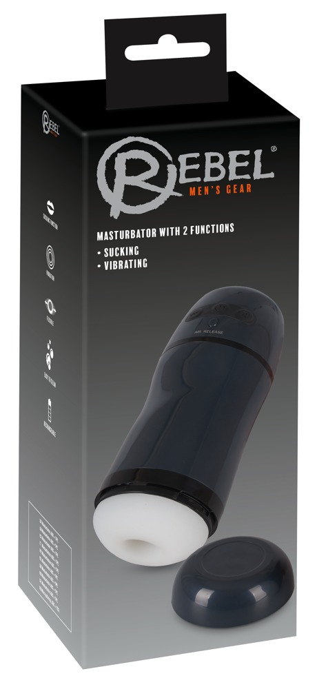 Masturbator Rebel cu Vibrații și Funcție Vacuum