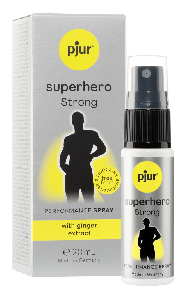 pjur Superhero Strong Spray 20 ml Spray Delay pentru Bărbați cu Extract de Ghimbir