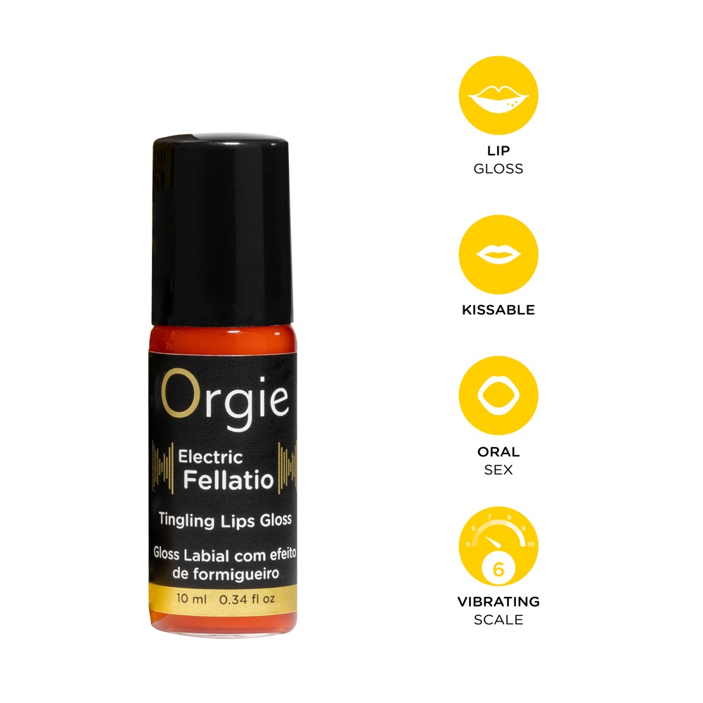 Electric Fellatio 10 ml Lip Gloss pentru Săruturi cu Efect de Furnicături - imagine 3