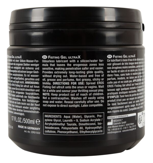Fisting Gel UltraX EROS Lubrifiant pe Bază de Apă și Silicon - imagine 3