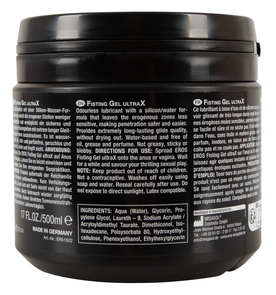 Fisting Gel UltraX EROS Lubrifiant pe Bază de Apă și Silicon - imagine 3