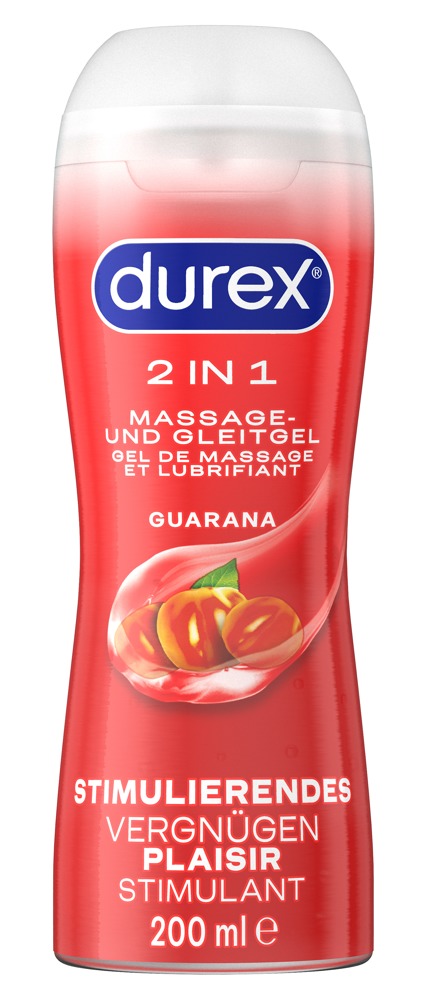 Durex Play 2in1 Massage Guarana 200 ml Gel de Masaj și Lubrifiant