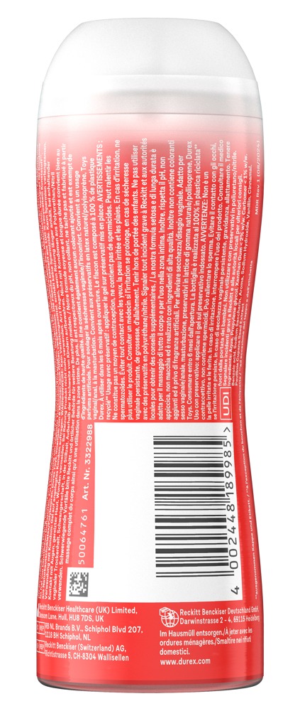 Durex Play 2in1 Massage Guarana 200 ml Gel de Masaj și Lubrifiant - imagine 2
