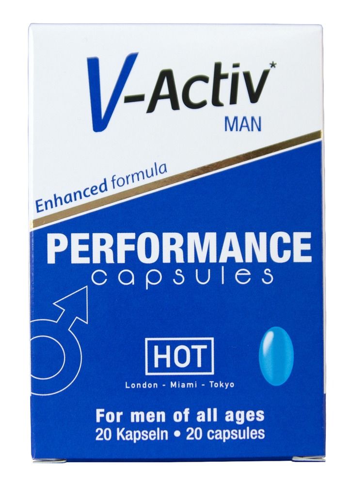 V-Activ MAN Performance Caps 20 Capsule Supliment Alimentar cu Guarana Maca și Ginseng - imagine 3