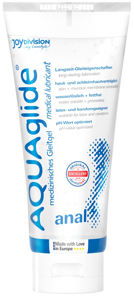 AQUAglide Anal 100 ml Lubrifiant Anal pe Bază de Apă cu pH Optimizat