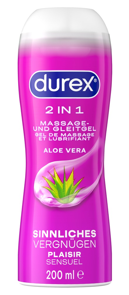 Durex Play Massage 200 ml Gel de Masaj și Lubrifiant cu Aloe Vera