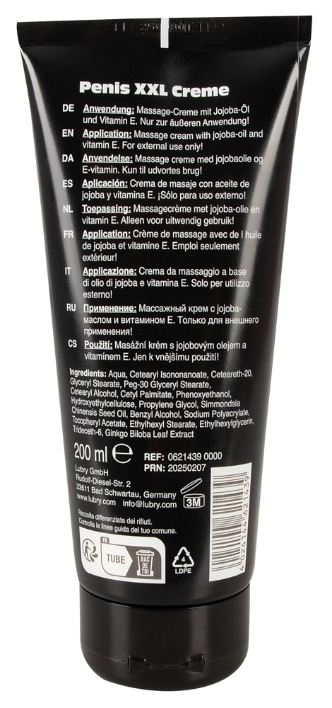 Penis XXL Cremă Vegană pentru Masaj cu Jojoba și Vitamina E 80 ml - imagine 8