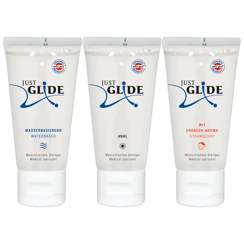 Just Glide Set Lubrifianți 3 x 50 ml Waterbased Toys Anal - imagine 5