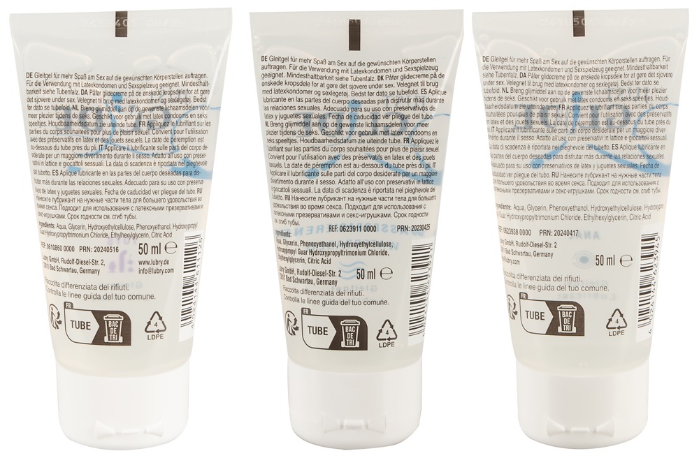 Just Glide Set Lubrifianți 3 x 50 ml Waterbased Toys Anal - imagine 3