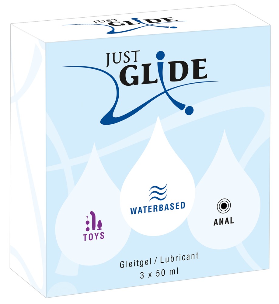 Just Glide Set Lubrifianți 3 x 50 ml Waterbased Toys Anal