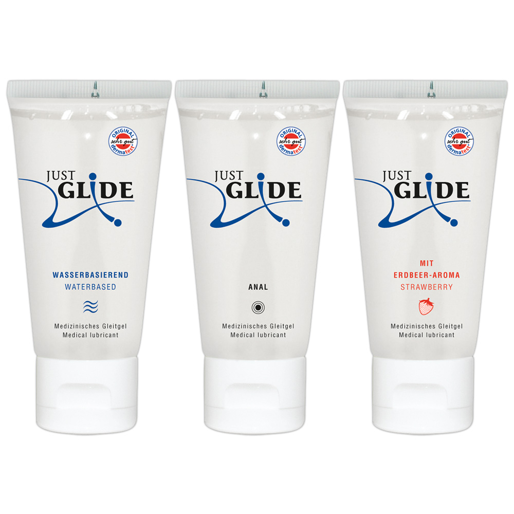 Just Glide Set Lubrifianți 3 x 200 ml Waterbased Anal Toys - imagine 5
