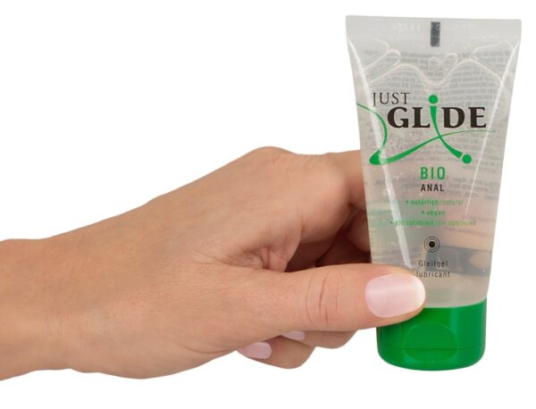 Just Glide Bio Anal Lubrifiant Organic Vegan pe Bază de Apă - imagine 3