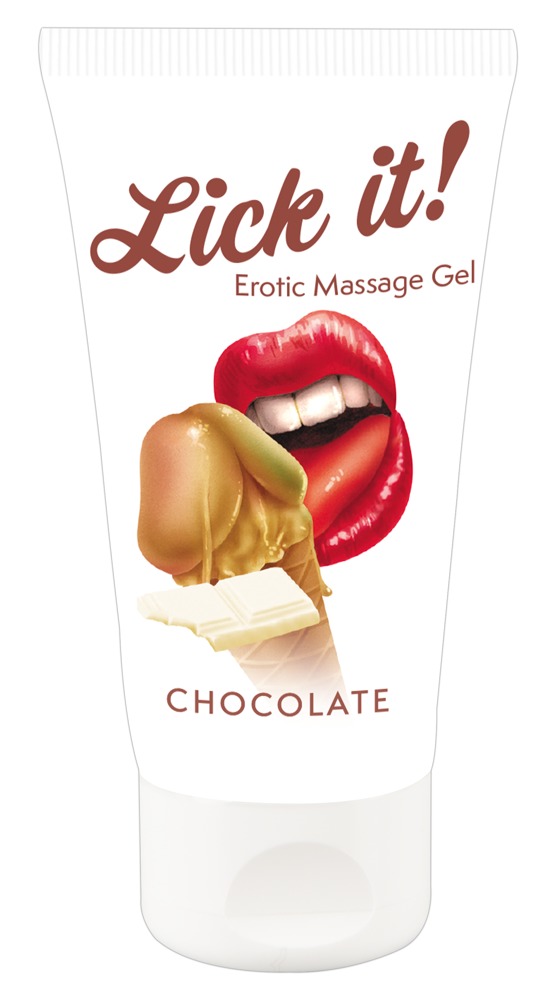 Lick It Chocolate Gel Comestibil pentru Masaj 50 ml