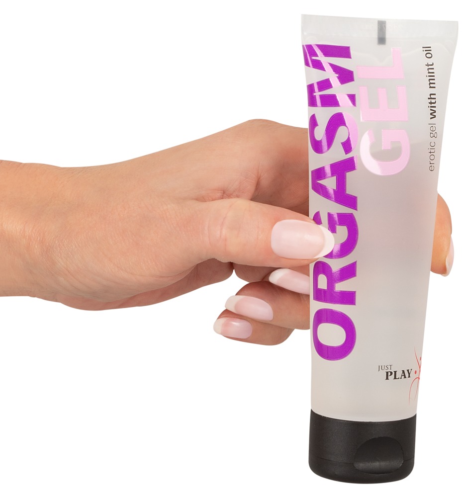 Just Play Orgasm Gel Stimulator pentru Clitoris cu Ulei de Mentă 80 ml - imagine 3