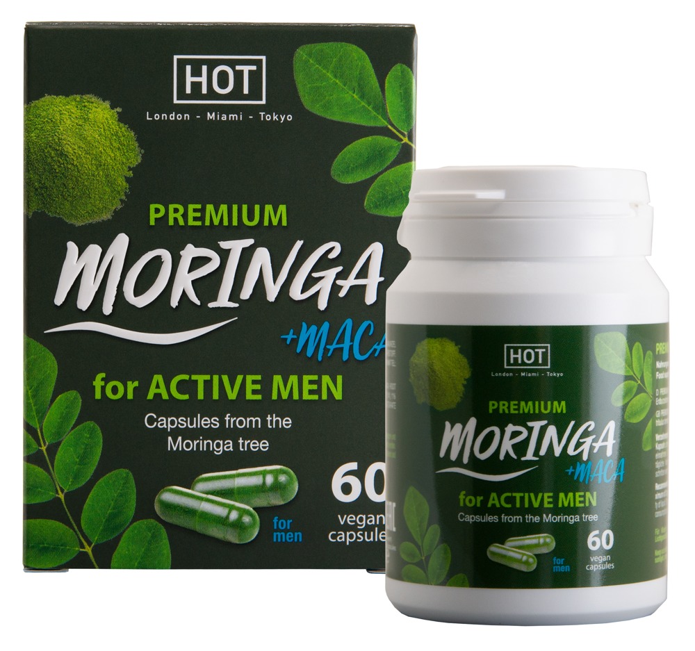 HOT BIO Moringa Man Caps Supliment Alimentar pentru Bărbați 60 Capsule - imagine 2