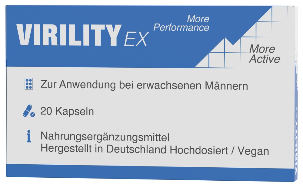 Virility Ex Supliment Alimentar pentru Bărbați 20 Capsule
