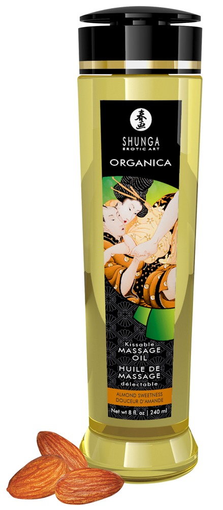Shunga Organica Kissable Ulei de Masaj Green Tea Vegan 240 ml - imagine 4