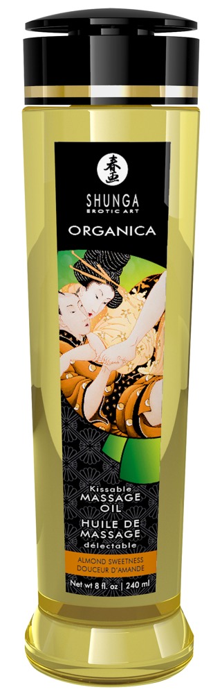 Shunga Organica Kissable Ulei de Masaj Green Tea Vegan 240 ml - imagine 5