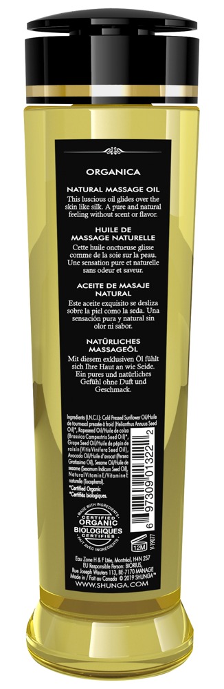 Shunga Organica Kissable Ulei de Masaj Green Tea Vegan 240 ml - imagine 8