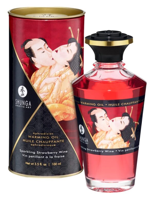 Shunga Raspberry Feeling Ulei de Masaj Afrodisiac cu Efect de Încălzire 100 ml - imagine 7