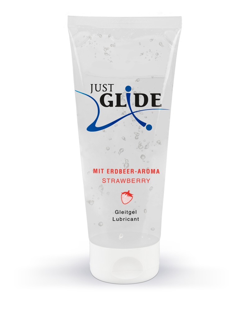 Just Glide Strawberry Lubrifiant pe Bază de Apă cu Aromă de Căpșuni - imagine 4