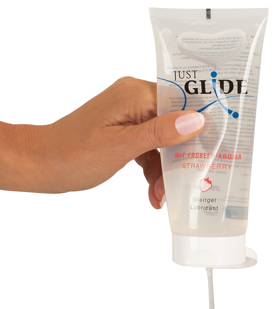 Just Glide Strawberry Lubrifiant pe Bază de Apă cu Aromă de Căpșuni - imagine 6