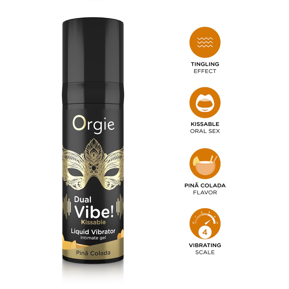 Dublu Vibe Pina Colada Gel Intim cu Efect Vibrant și Aromă Tropicală 15 ml - imagine 4