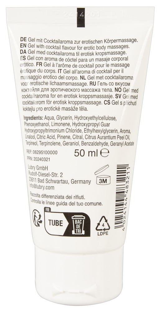 Lick It Sex on the Beach Lubrifiant Vegan cu Aromă de Cocktail 50 ml - imagine 2