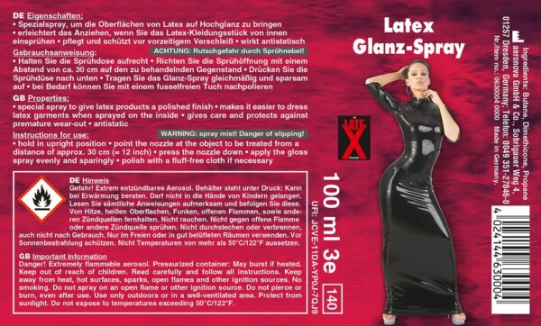 Latex Gloss Spray Spray pentru Luciu Latex și Cauciuc - imagine 4