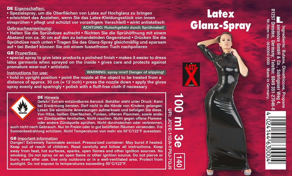 Latex Gloss Spray Spray pentru Luciu Latex și Cauciuc - imagine 4
