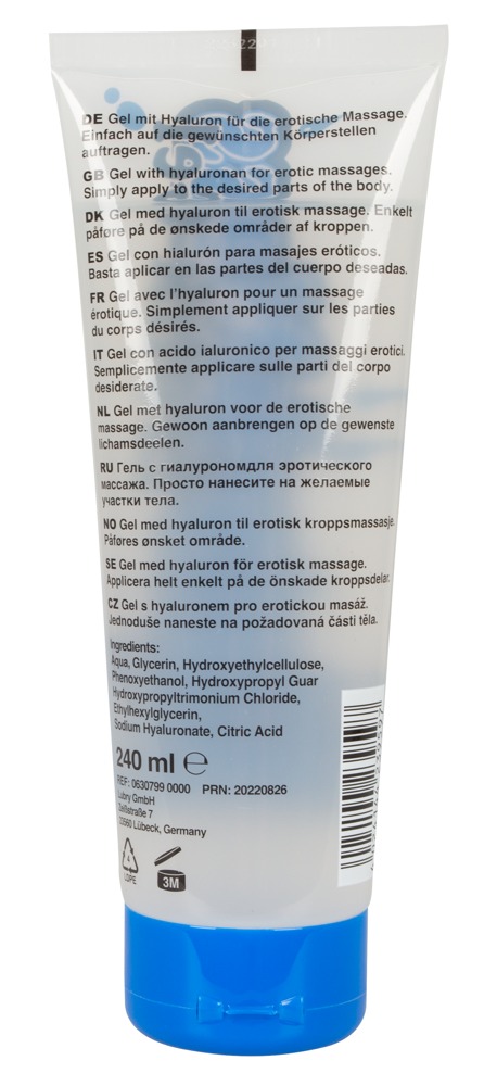 KlatschNass Gel Erotic pentru Masaj pe Bază de Apă cu Acid Hialuronic 240 ml - imagine 2