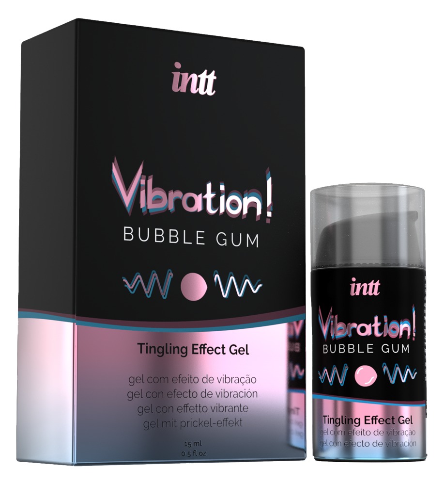intt Vibration Bubble Gum Gel cu Efect Vibrant și Încălzire 15 ml - imagine 3