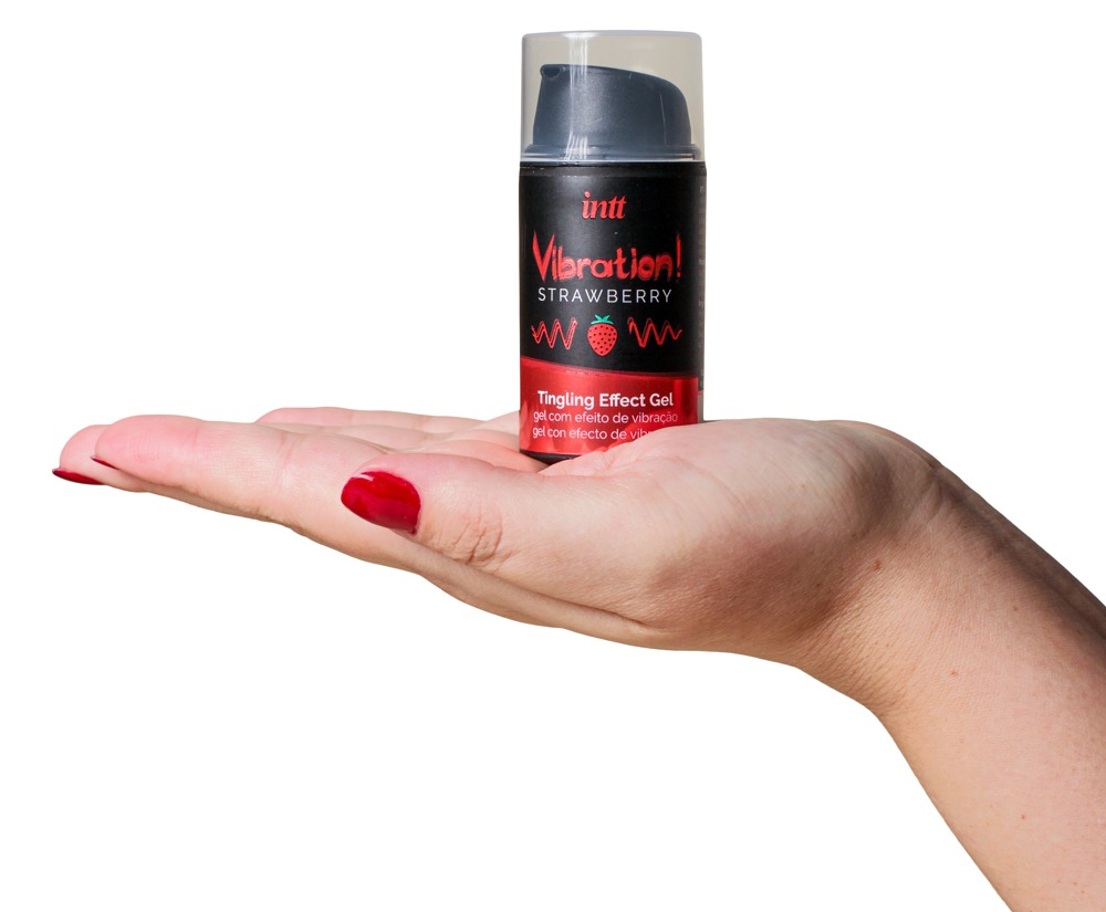 Vibrații! Strawberry intt Gel Intim cu Efect Vibrant și Încălzitor 15 ml - imagine 4