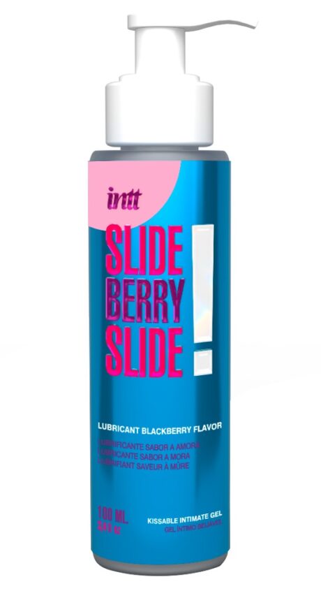 INTT Slide Berry Slide! Lubrifiant cu Aromă de Mure pe Bază de Apă, 100 ml