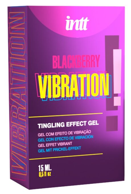 Vibrații Blackberry! Gel Intim cu Efect de Furnicături și Aromă de Mure 15 ml