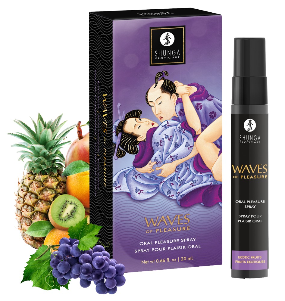 Waves of Pleasure Exotic Shunga Spray Oral cu Aromă de Fructe Exotice 20 ml