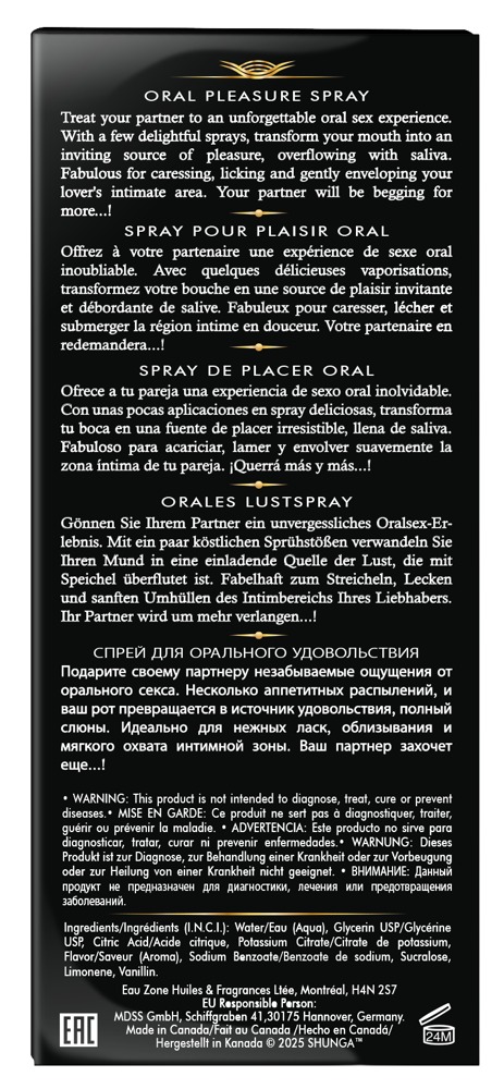 Waves of Pleasure Exotic Shunga Spray Oral cu Aromă de Fructe Exotice 20 ml - imagine 11