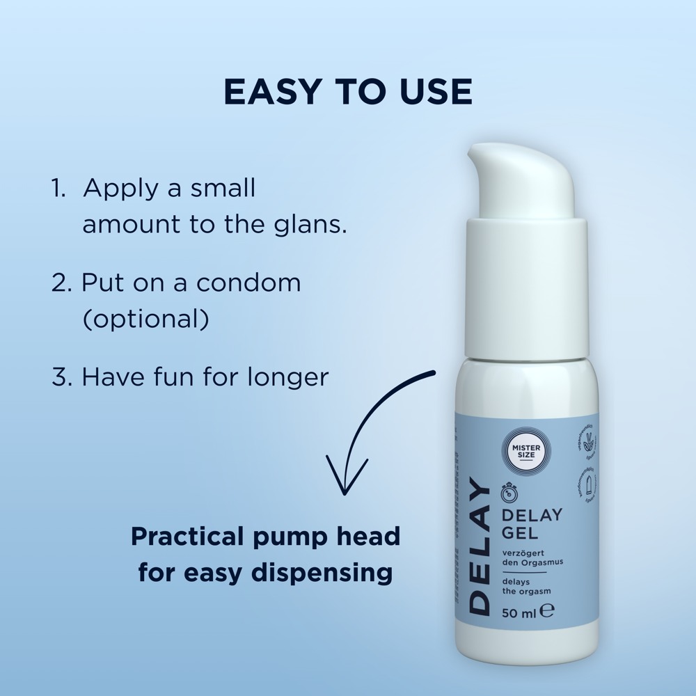 Mister Size Delay Gel pentru Întârzierea Ejaculării 50 ml - imagine 4