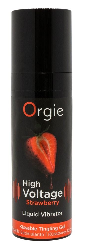 High Voltage Strawberry Orgie Gel Stimulator cu Efect Vibrant 15 ml - imagine 2